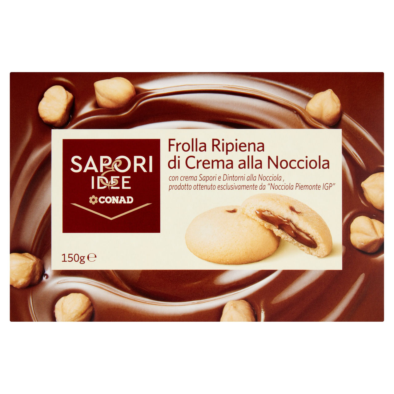 SAPORI & IDEE CONAD Frolla Ripiena di Crema alla Nocciola 150 g