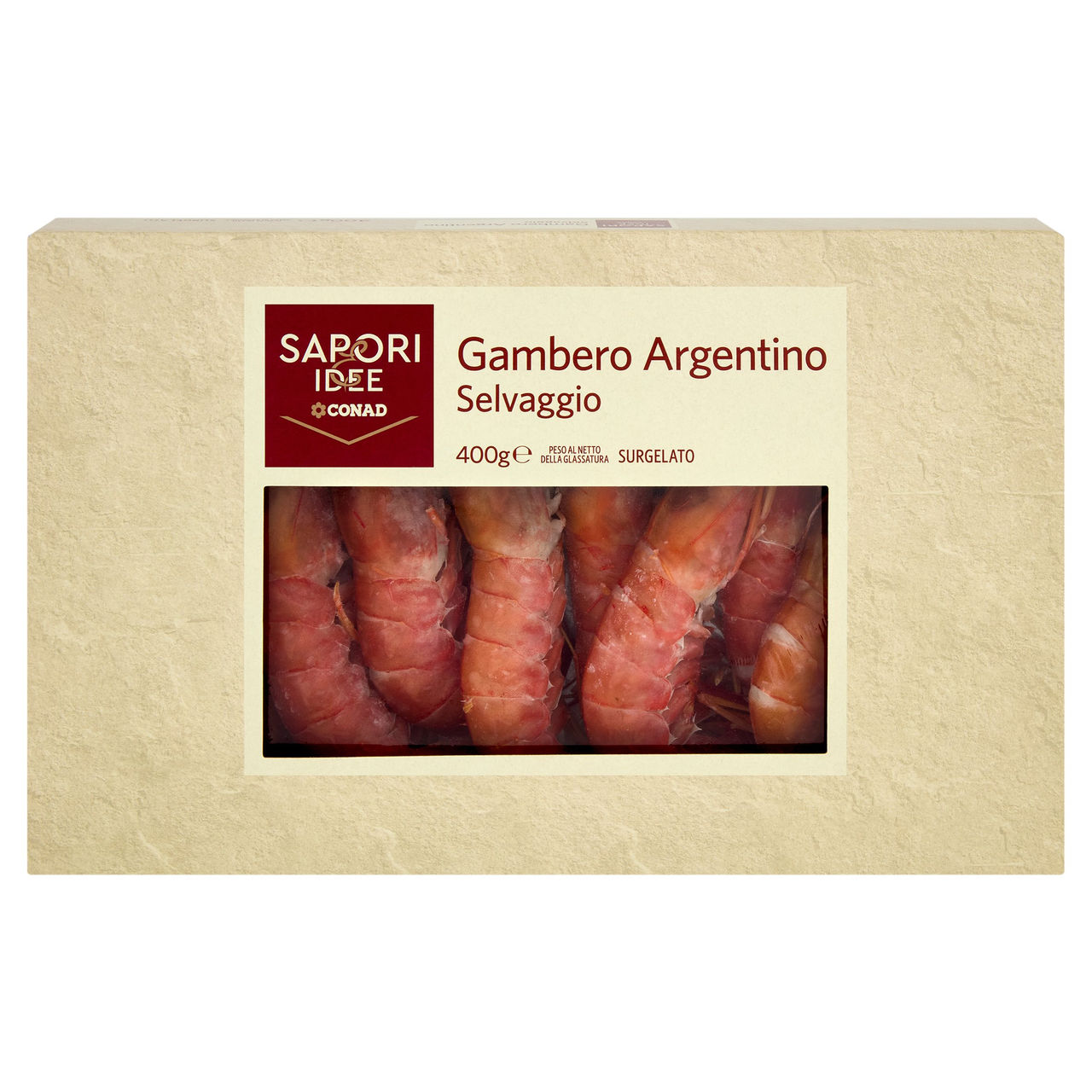 SAPORI & IDEE CONAD Gambero Argentino Selvaggio Surgelato 400 g