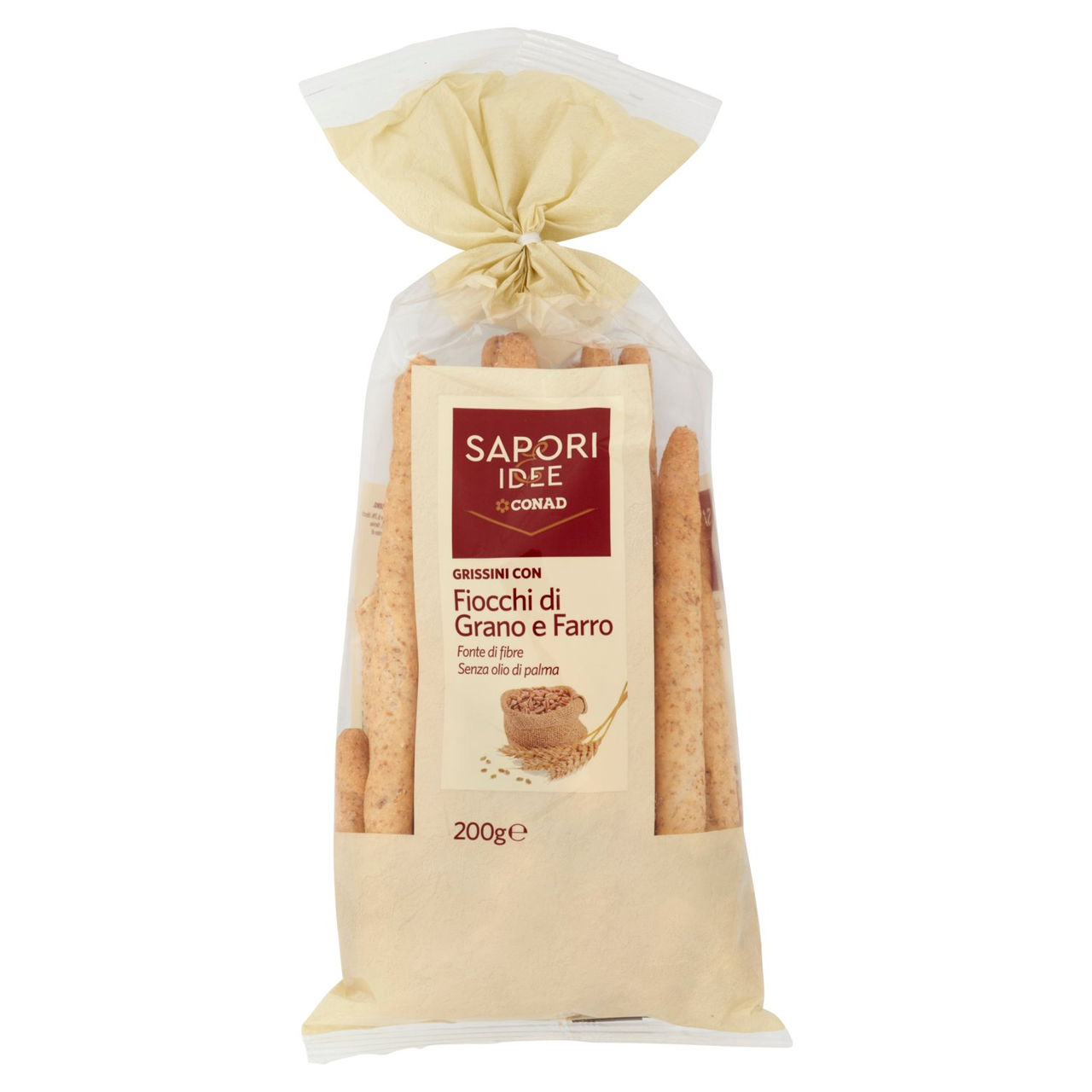 Grissini con Fiocchi di Grano e Farro 200 g