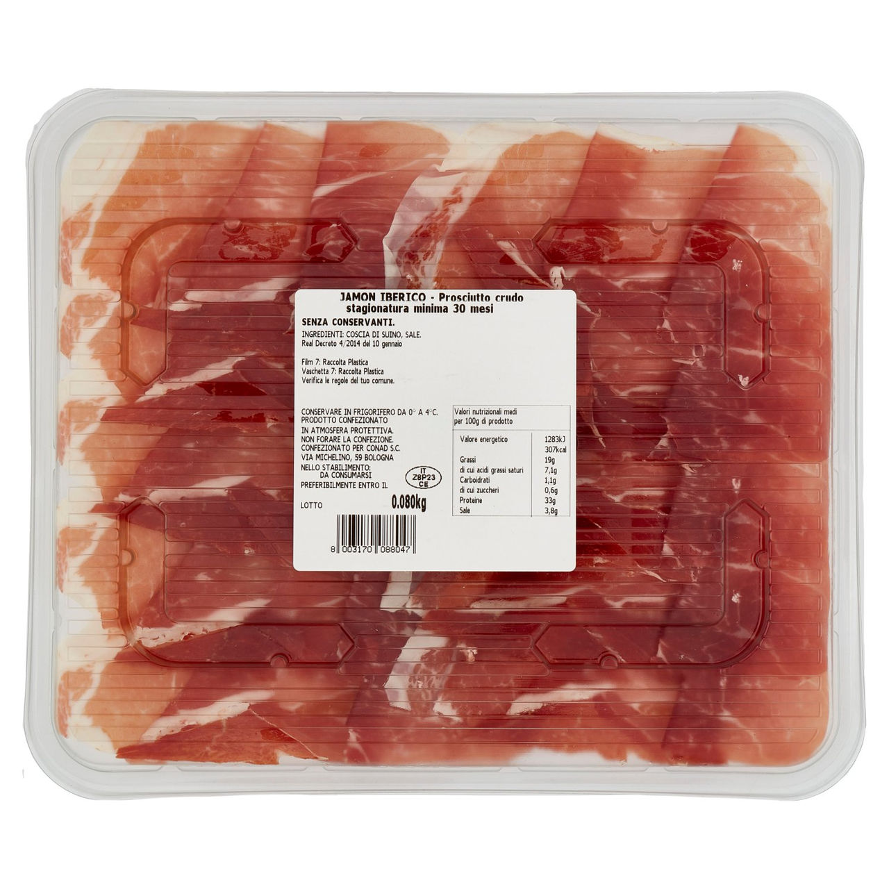 Jamon Iberico 0,080 kg Sapori e Idee Conad