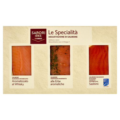 SAPORI & IDEE CONAD Le Specialità Degustazione di Salmone 220g
