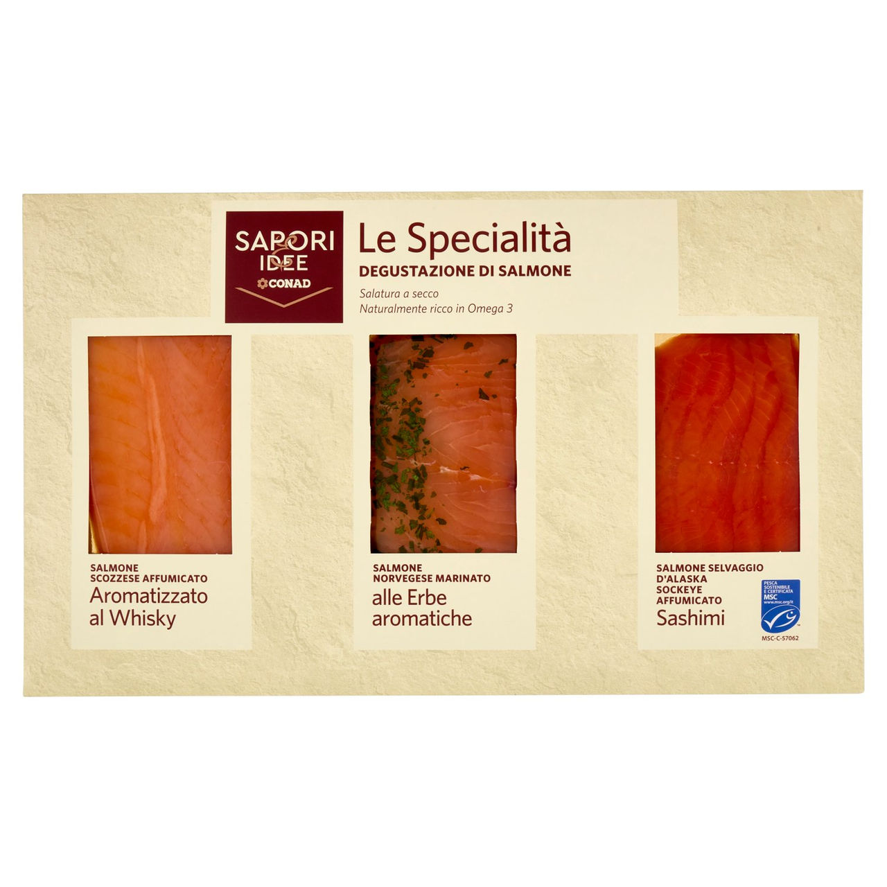 SAPORI & IDEE CONAD Le Specialità Degustazione di Salmone 220g