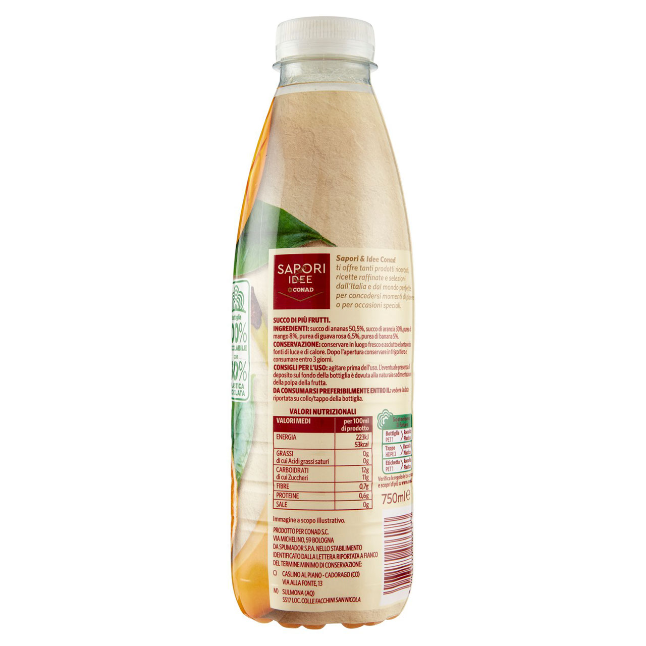 Succo 100% Frutta Tropicale 750 ml