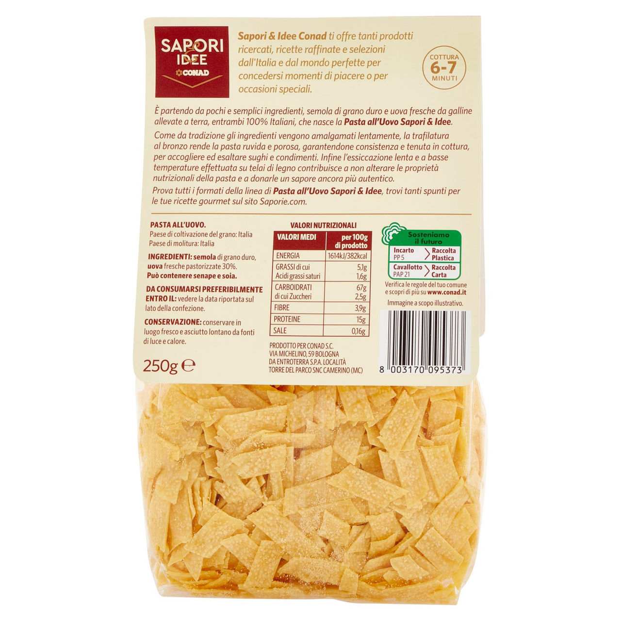 SAPORI & IDEE CONAD Maltagliati 250 g