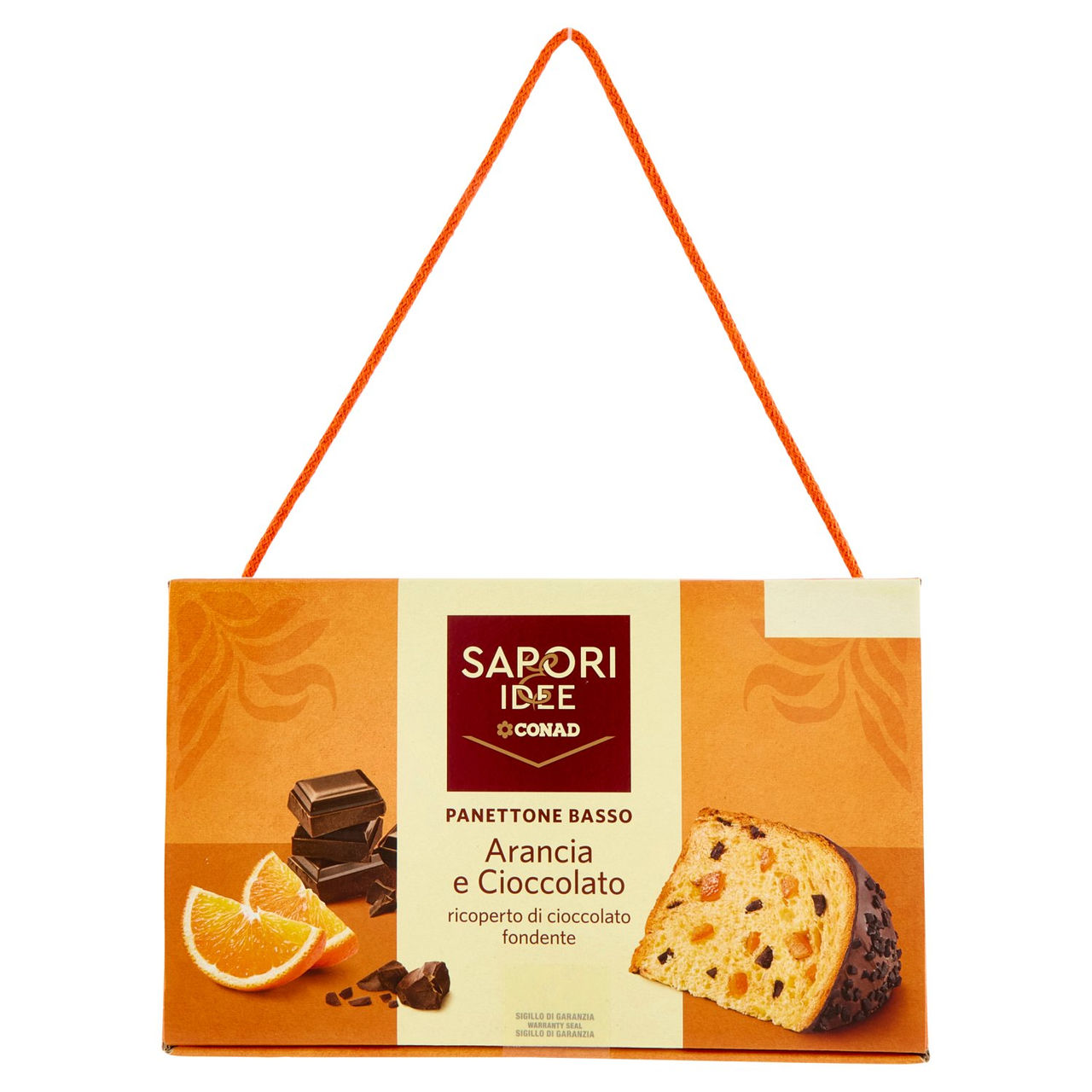 SAPORI & IDEE CONAD Panettone Basso Arancia e Cioccolato 850 g