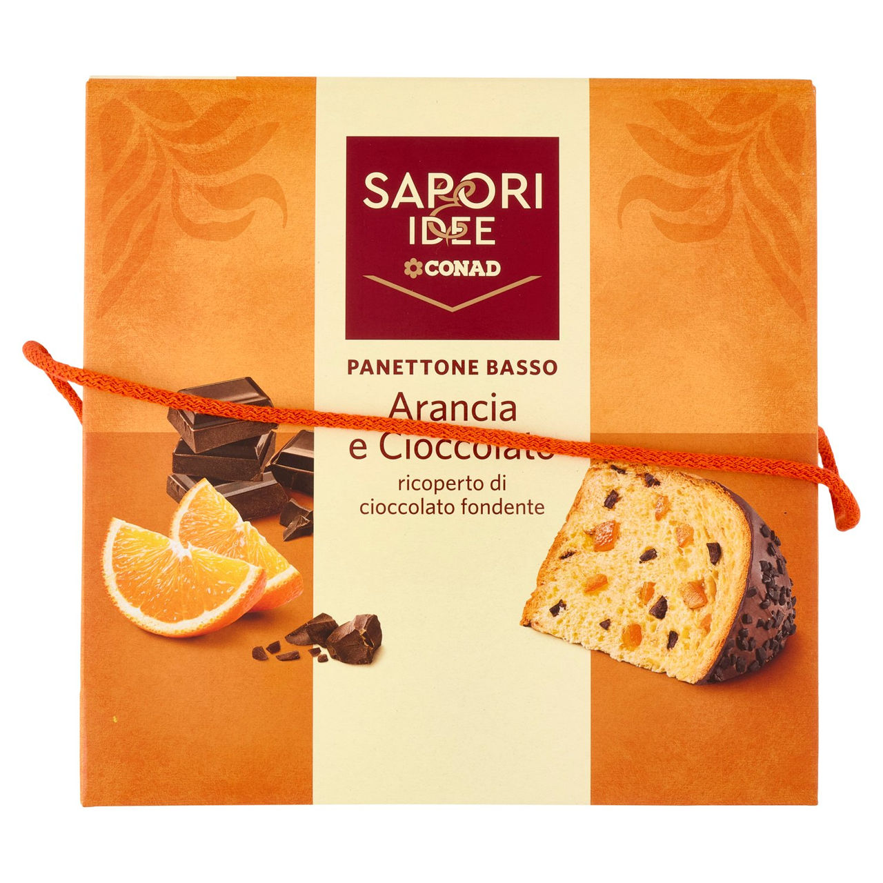 SAPORI & IDEE CONAD Panettone Basso Arancia e Cioccolato 850 g
