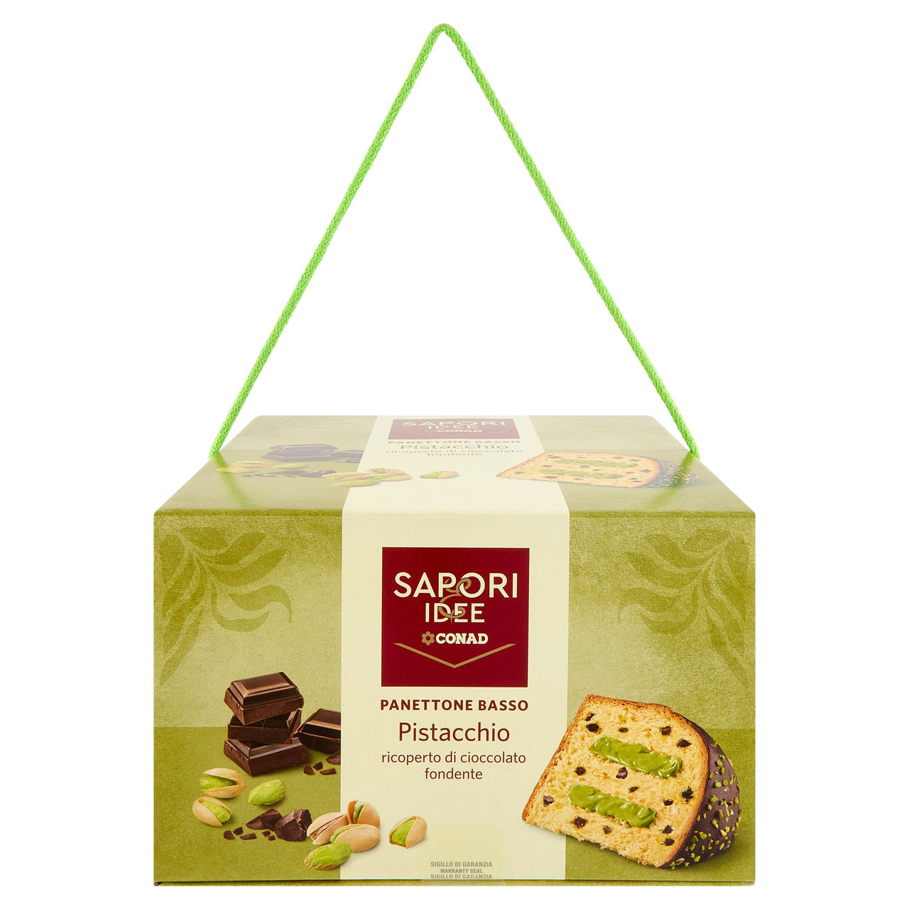 SAPORI & IDEE CONAD Panettone Basso Pistacchio 850 g
