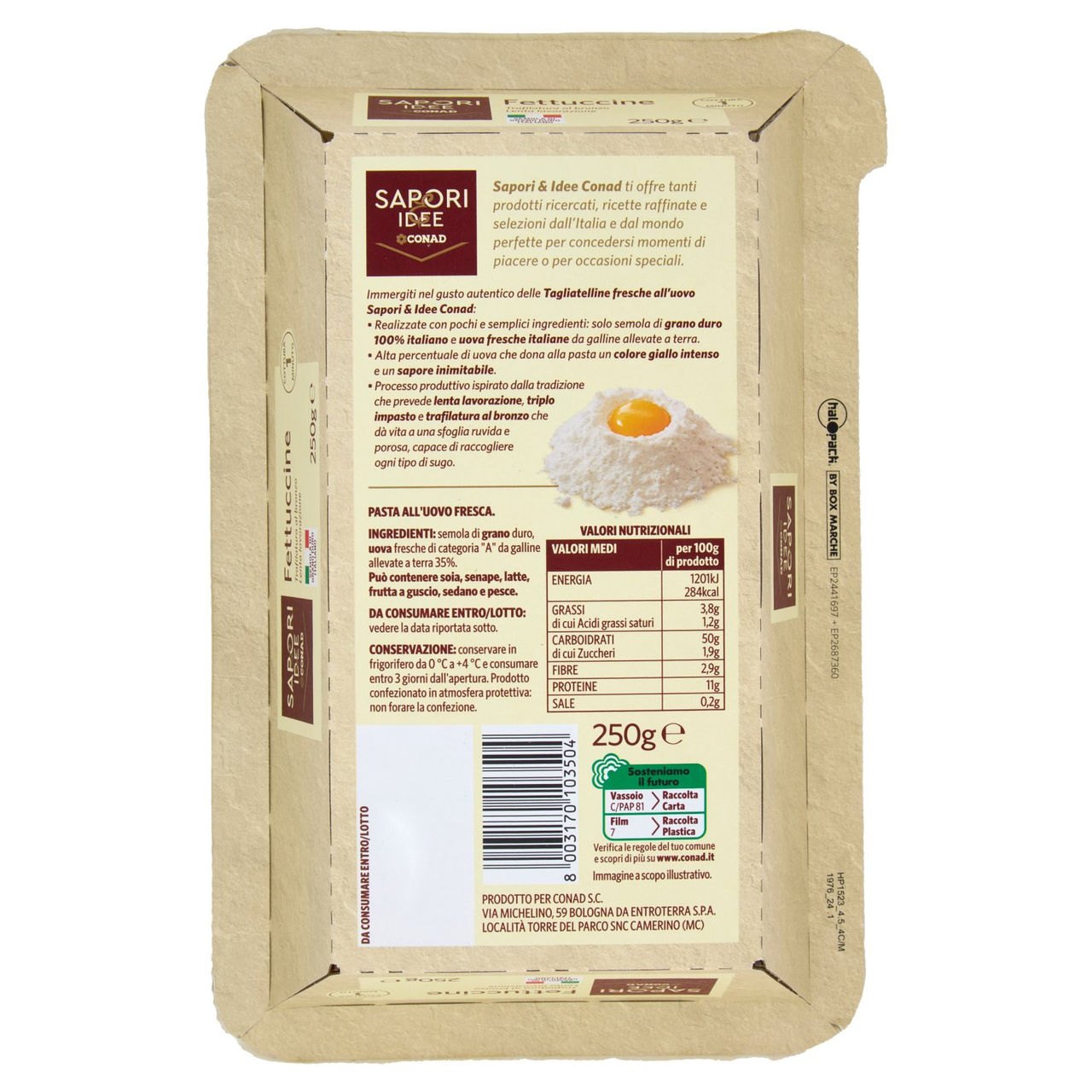 SAPORI & IDEE CONAD Pasta Fresca all'Uovo Fettuccine 250 g