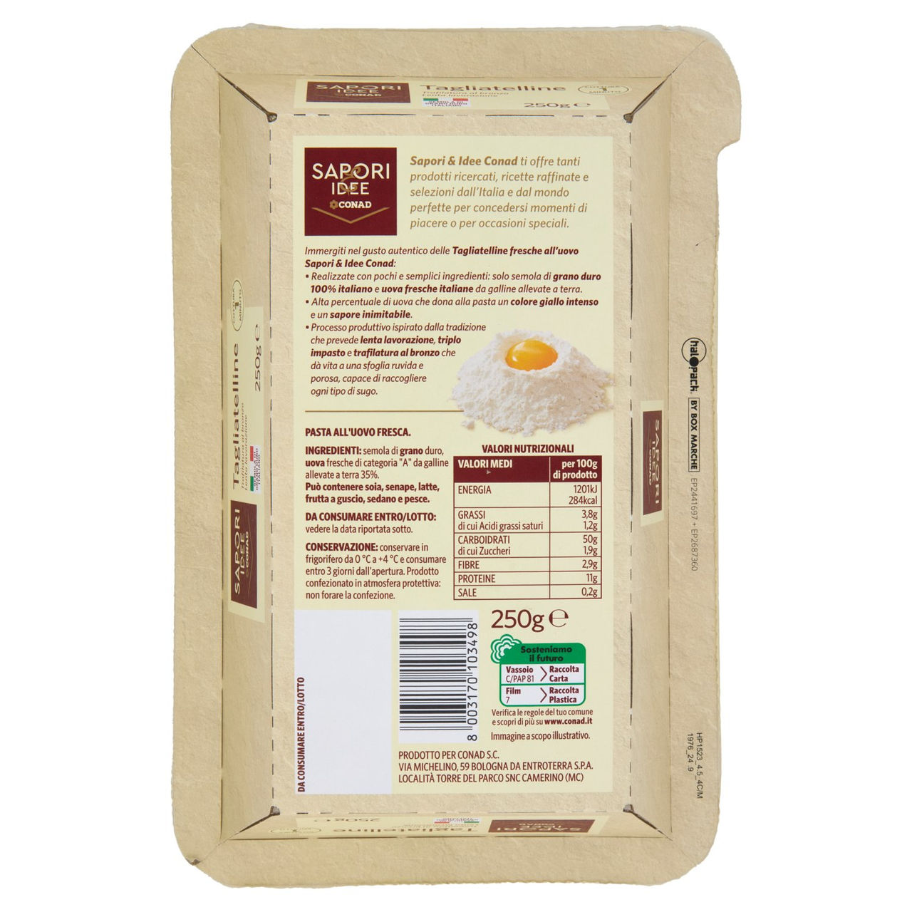 SAPORI & IDEE CONAD Pasta Fresca all'Uovo Tagliatelline 250 g