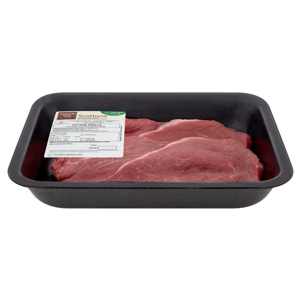 SAPORI & IDEE CONAD Percorso Qualità Fettine Spalla Bovino Adulto Scottona