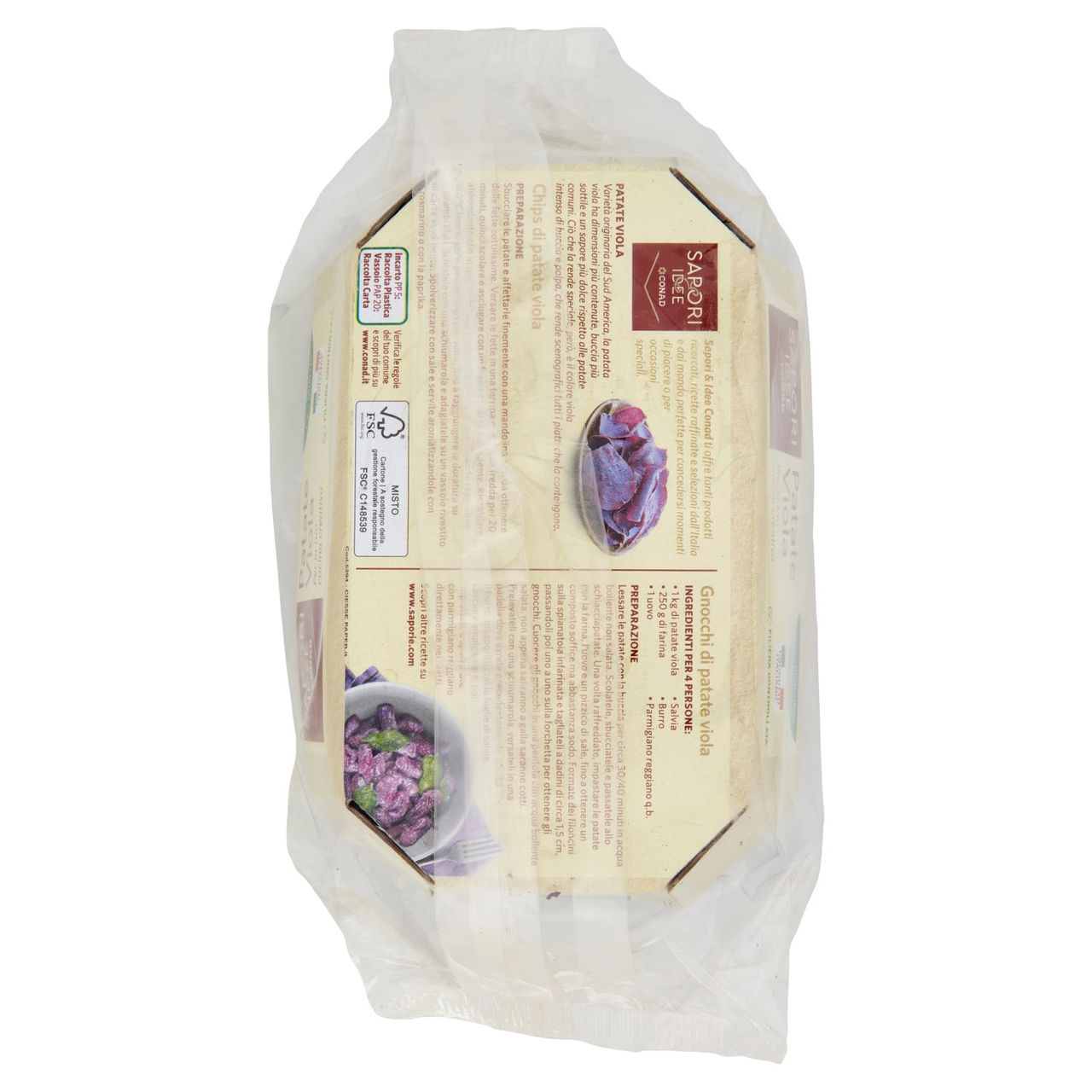SAPORI & IDEE CONAD Percorso Qualità Patate Viola Italia Cal. 40/70 0,600 kg