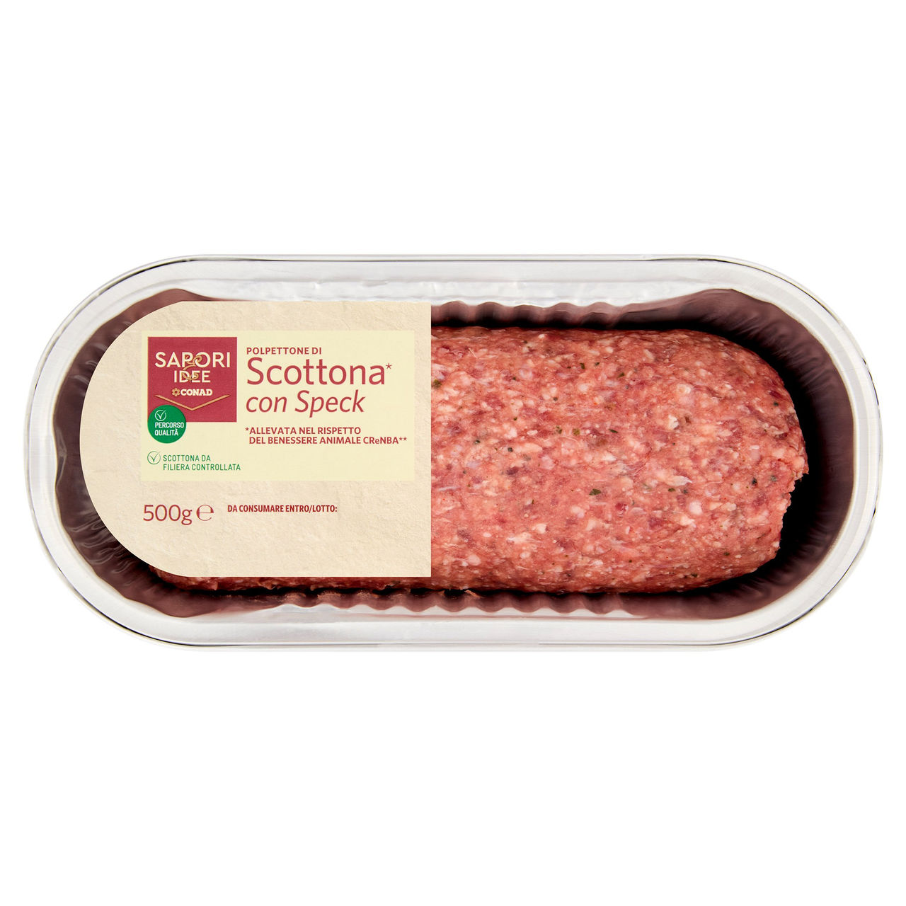 SAPORI & IDEE CONAD Percorso Qualità Polpettone di Scottona* con Speck 500 g