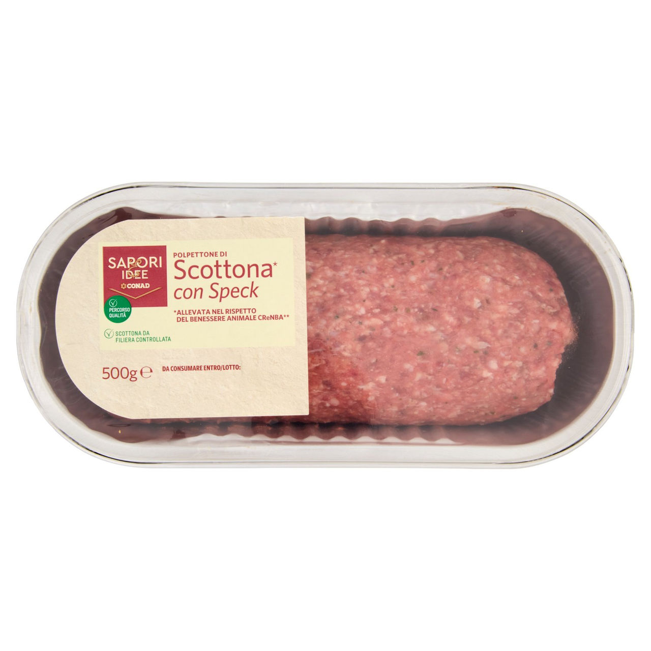 SAPORI & IDEE CONAD Percorso Qualità Polpettone di Scottona* con Speck 500 g