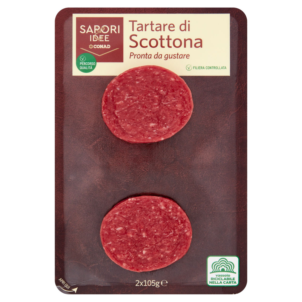 SAPORI & IDEE CONAD Percorso Qualità Tartare di Scottona 2 x 105 g