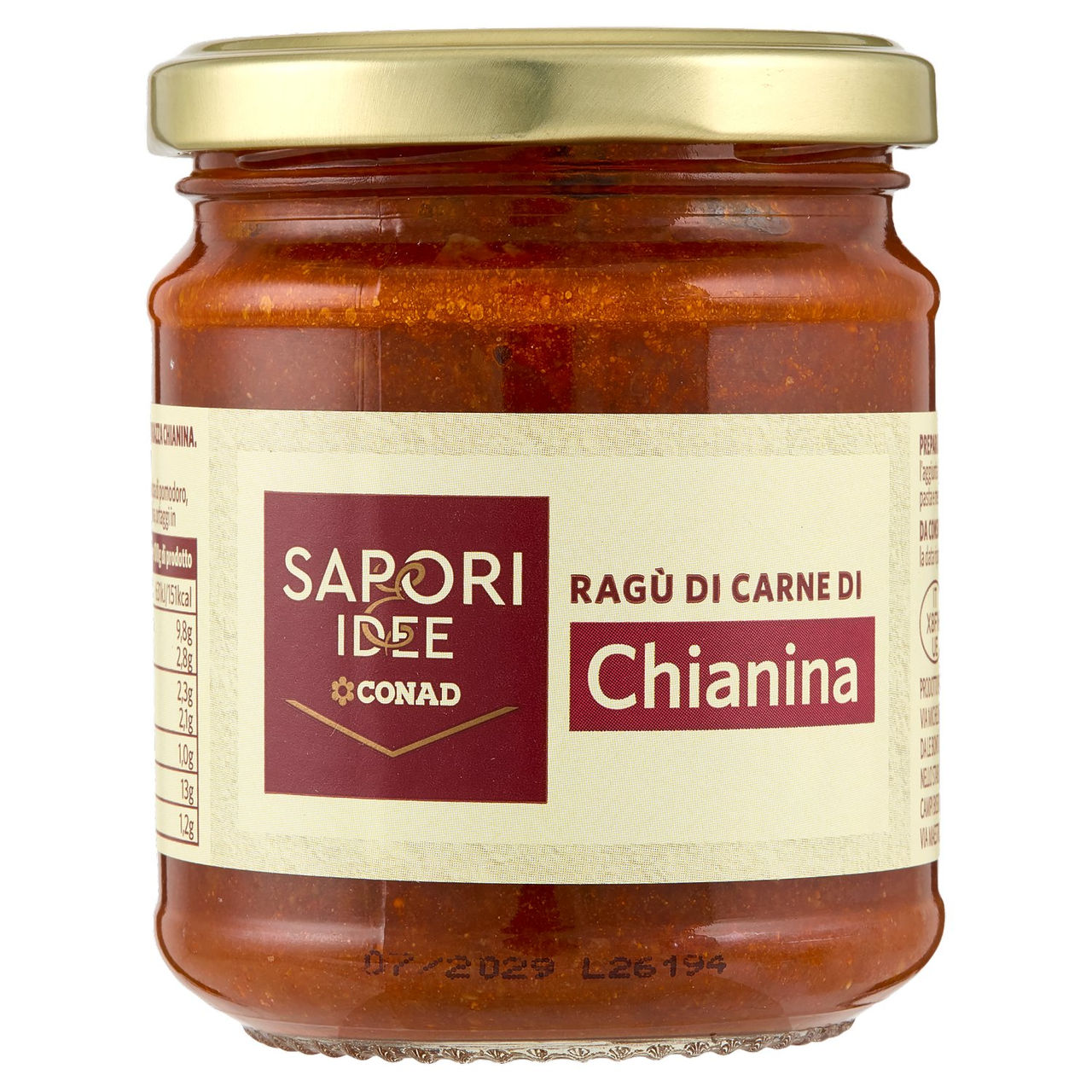 Ragù di Carne di Chianina 180g Conad