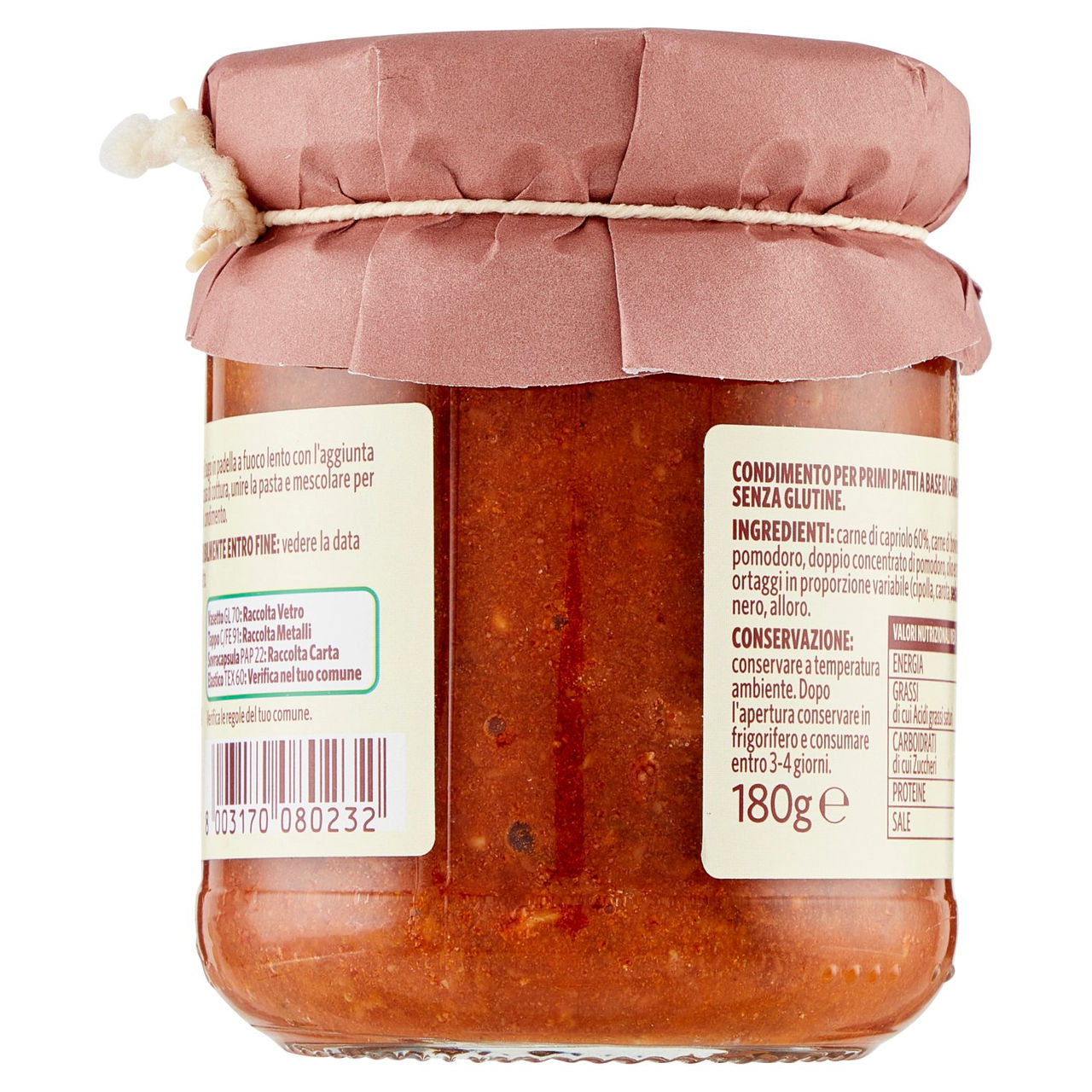 Ragù di carne di capriolo Conad in vendita online