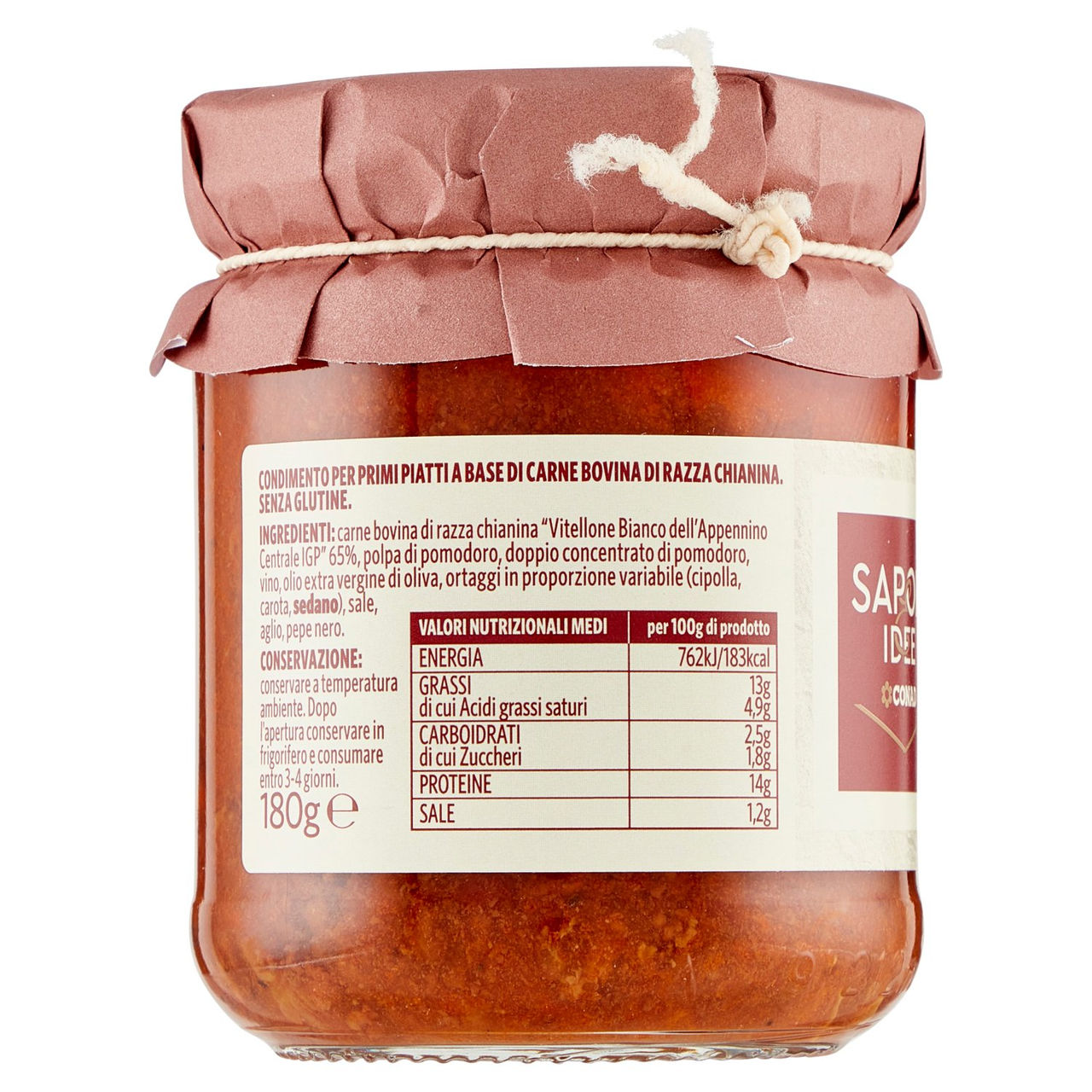 Ragù di Carne di Chianina 180g Conad