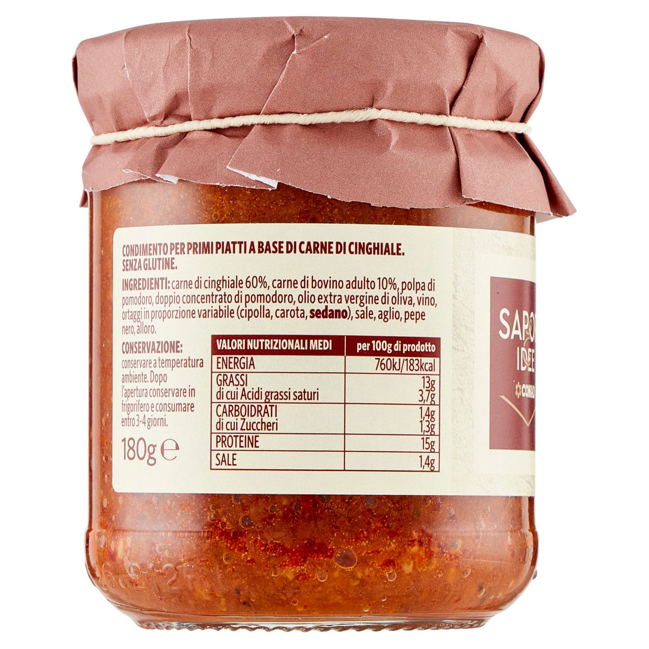 Ragù di Carne di Cinghiale 180 g Conad online