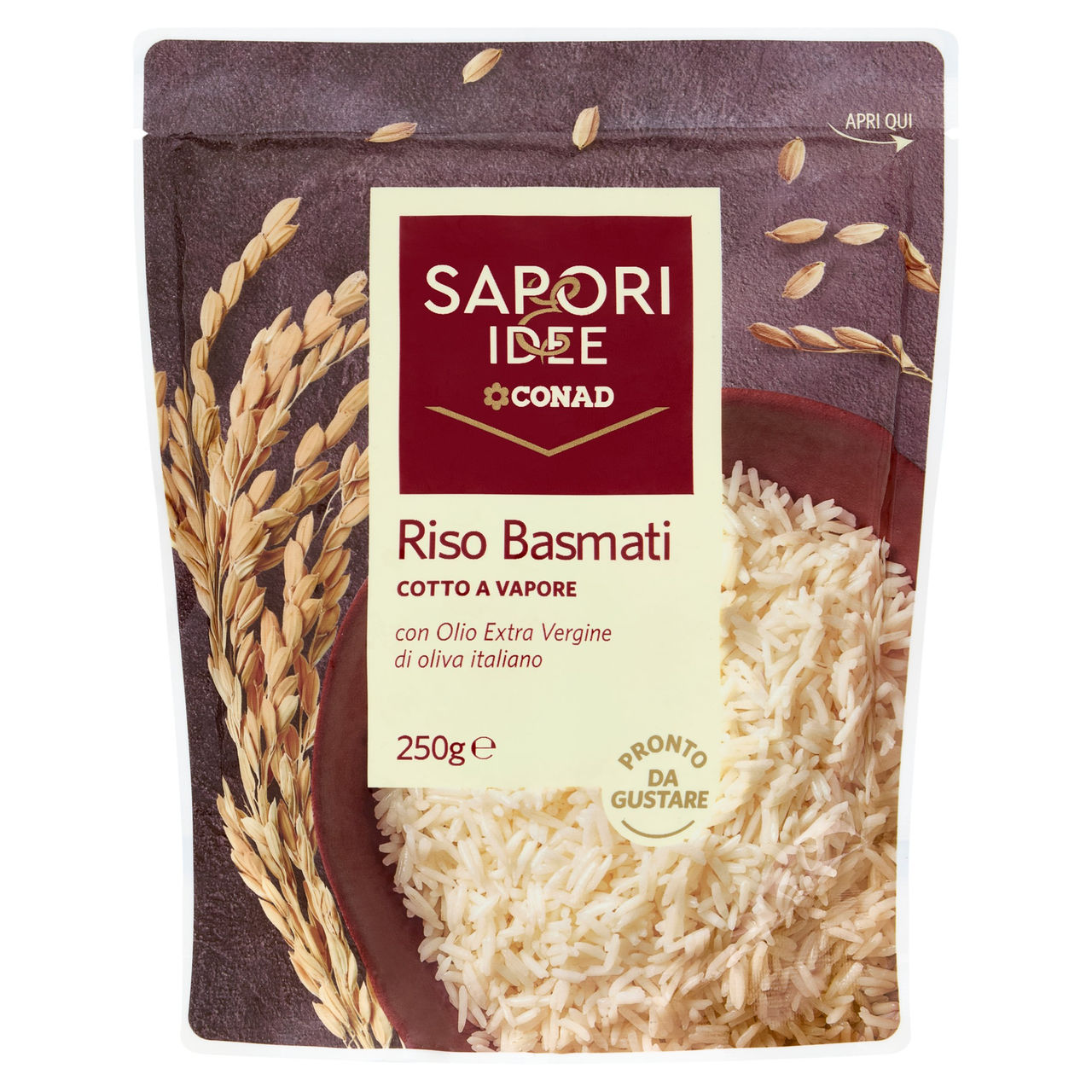 SAPORI & IDEE CONAD Riso Basmati Cotto a Vapore 250 g