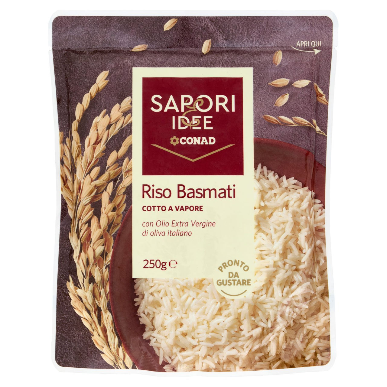 SAPORI & IDEE CONAD Riso Basmati Cotto a Vapore 250 g