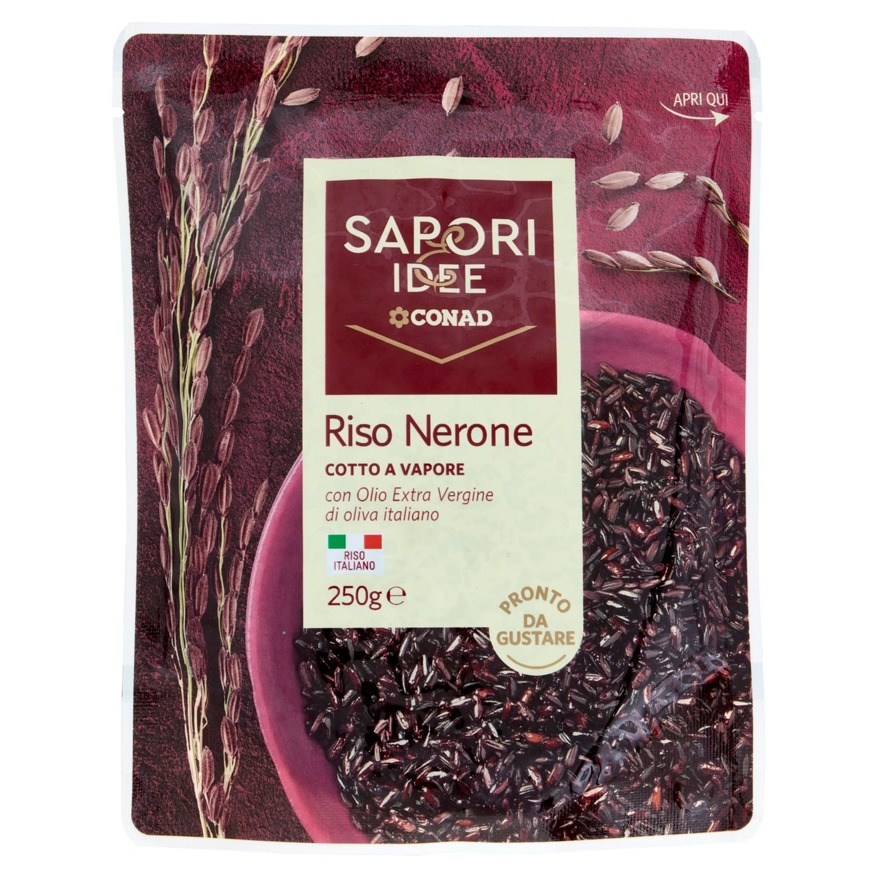 SAPORI & IDEE CONAD Riso Nerone Cotto a Vapore 250 g