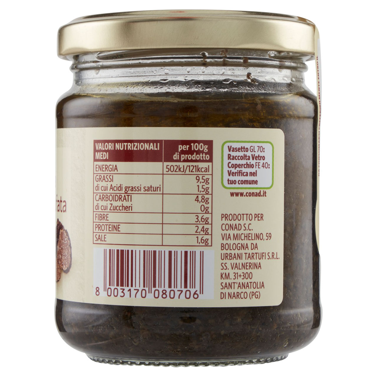 Salsa Tartufata 180 g Conad in vendita online