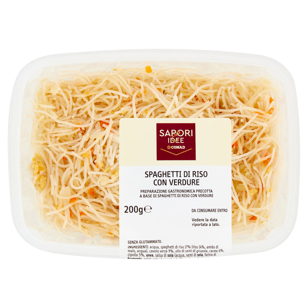 SAPORI & IDEE CONAD Spaghetti di Riso con Verdure 200 g