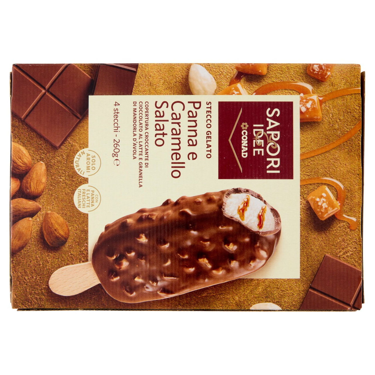 Stecco gelato Panna e Caramello Sapori e Idee