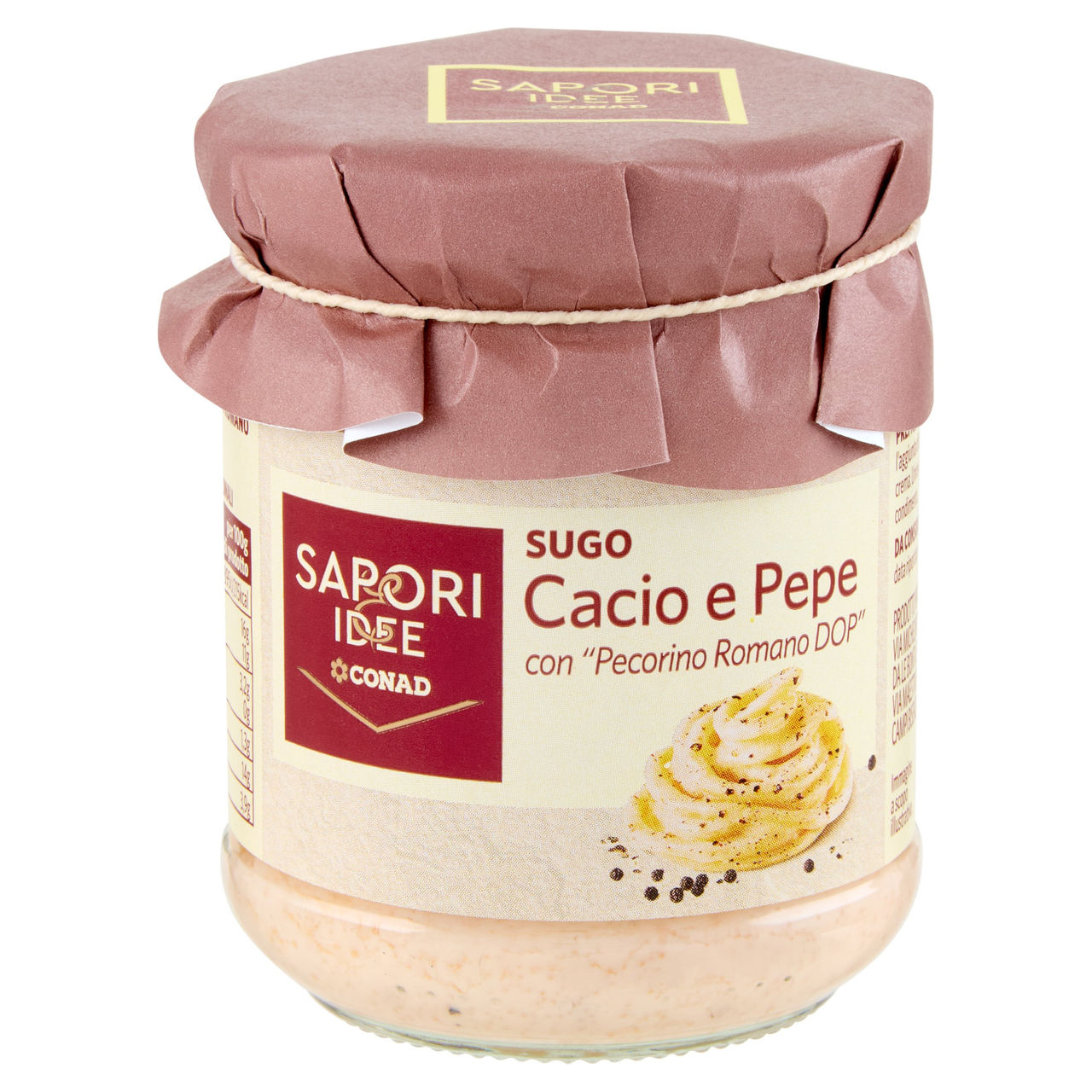 SAPORI & IDEE CONAD Sugo Cacio e Pepe con "Pecorino Romano DOP" 180 g