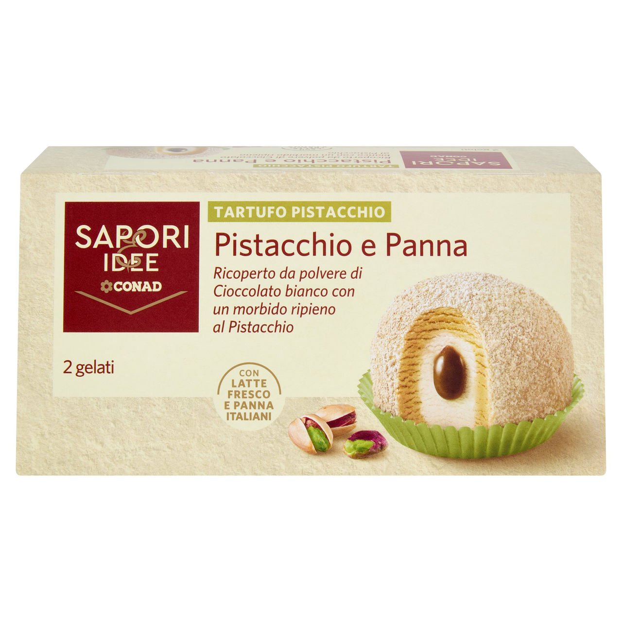 SAPORI & IDEE CONAD Tartufo Pistacchio Pistacchio e Panna 2 x 95 g