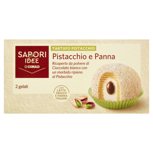 SAPORI & IDEE CONAD Tartufo Pistacchio Pistacchio e Panna 2 x 95 g