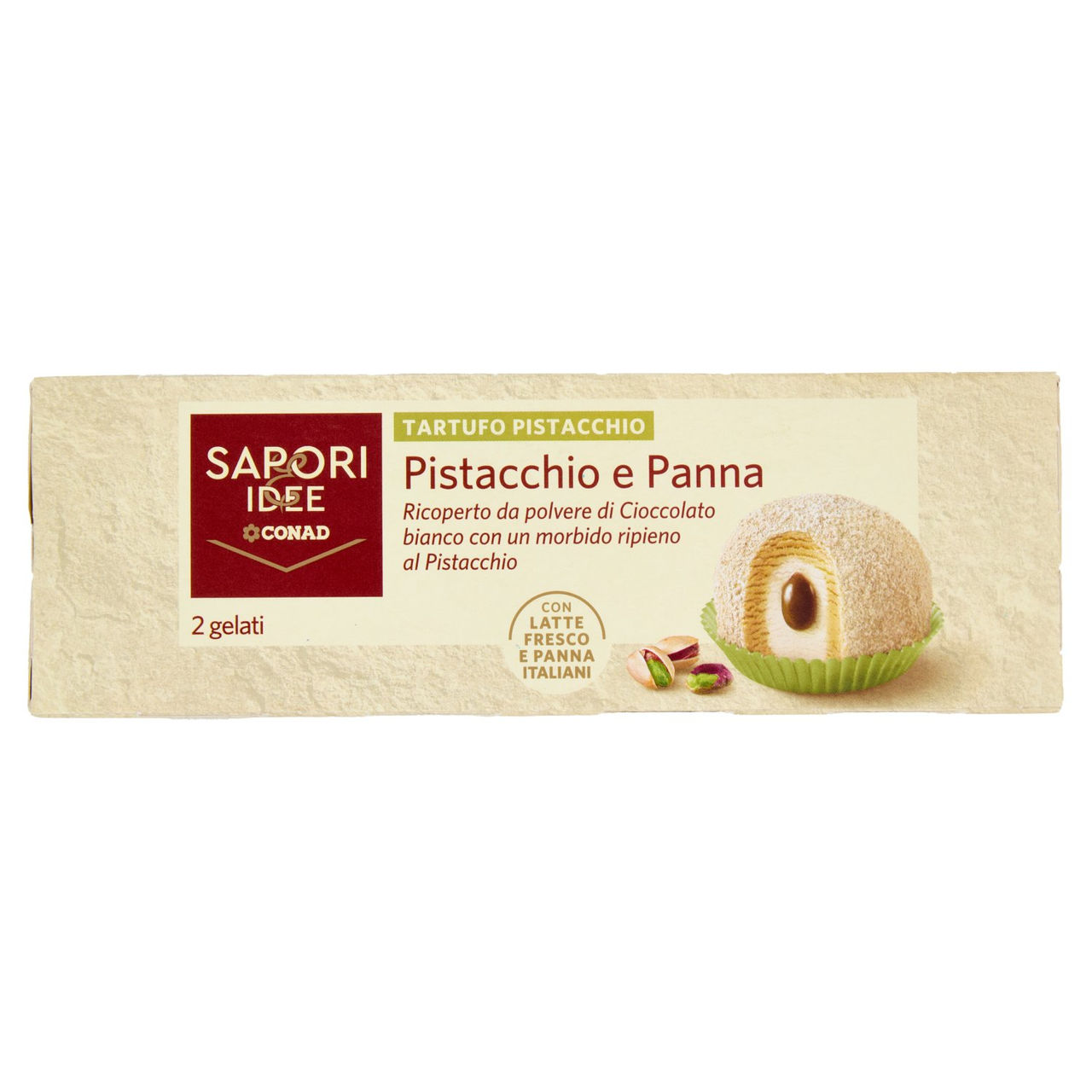 SAPORI & IDEE CONAD Tartufo Pistacchio Pistacchio e Panna 2 x 95 g