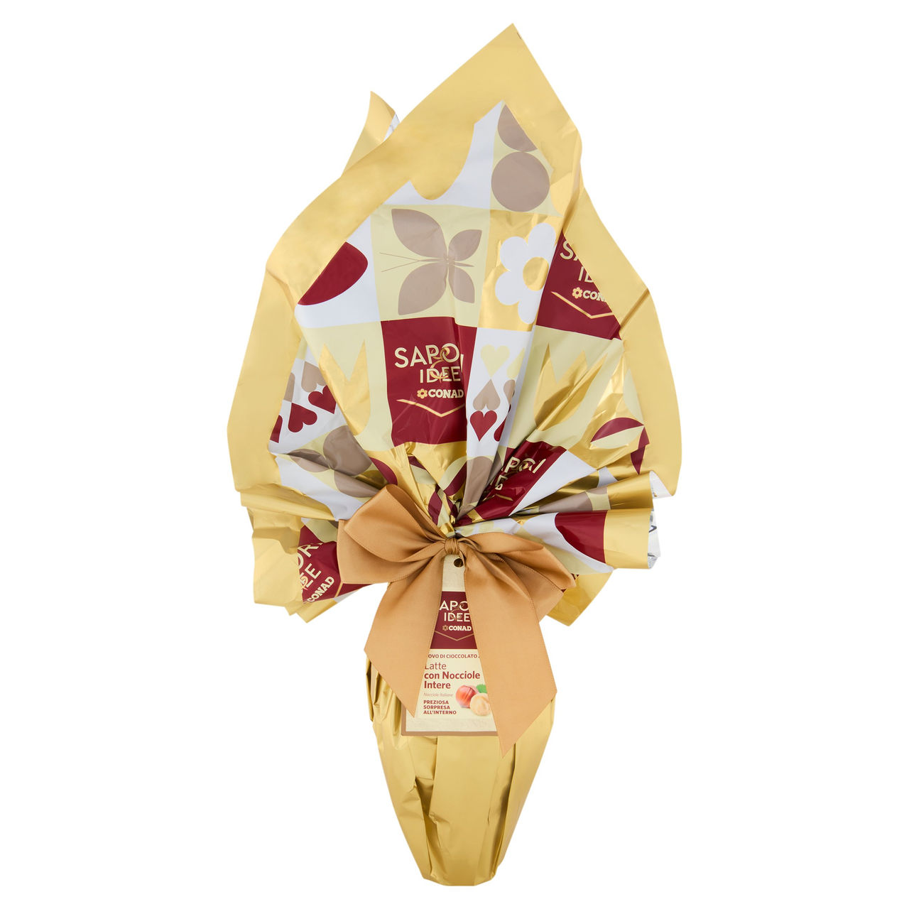 SAPORI & IDEE CONAD Uovo di Cioccolato al Latte con Nocciole Intere 380 g