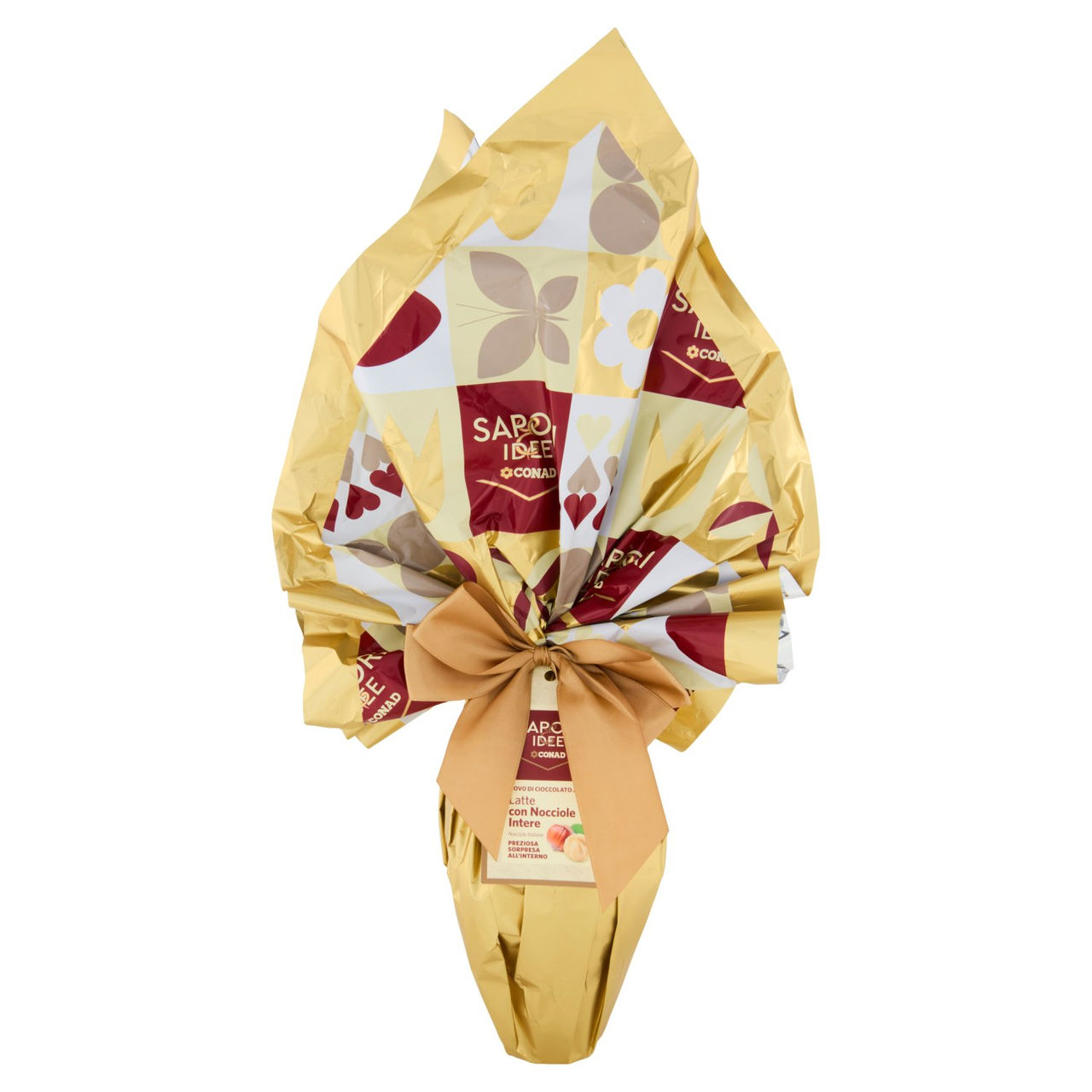 SAPORI & IDEE CONAD Uovo di Cioccolato al Latte con Nocciole Intere 380 g