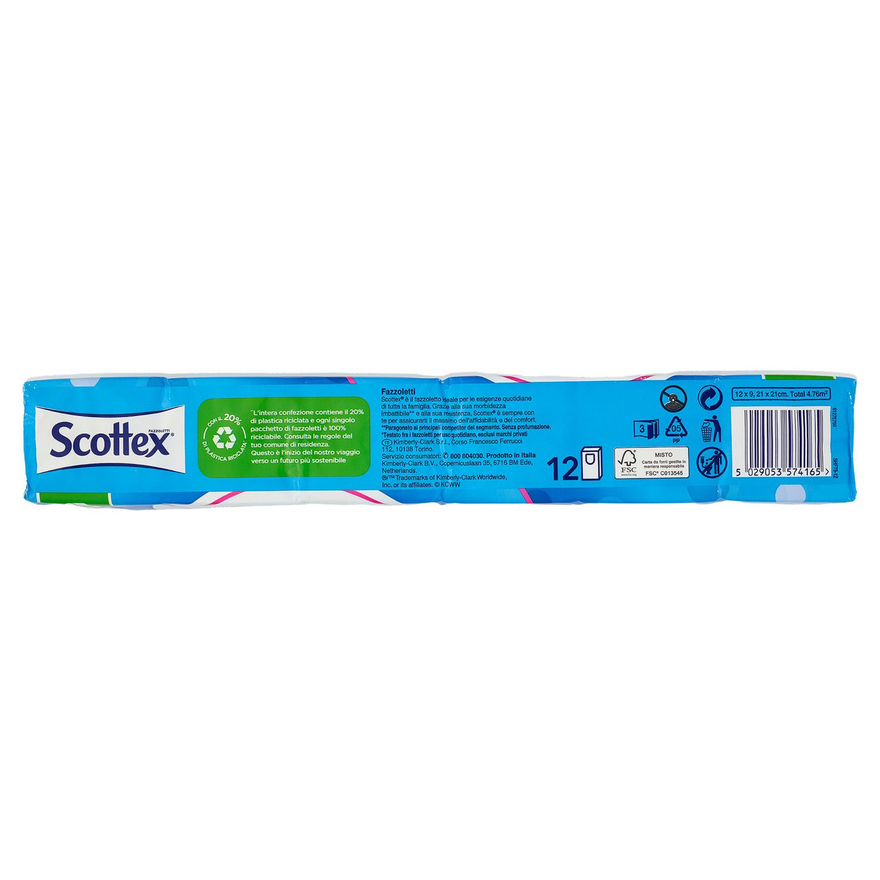 Scottex Tutti Giorni Fazzoletti 3 veli 12 pz