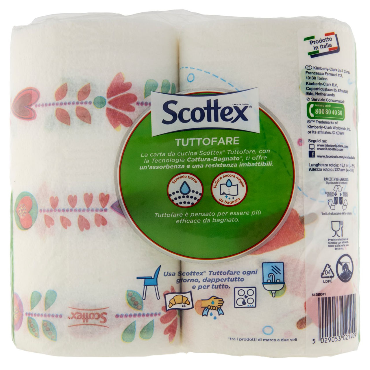 Scottex Tutto fare Carta da Cucina 2 pz