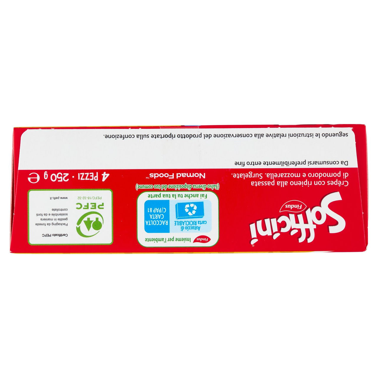 Sofficini Findus 4 Sofficini Pomodoro Più Mozzarella 250 g