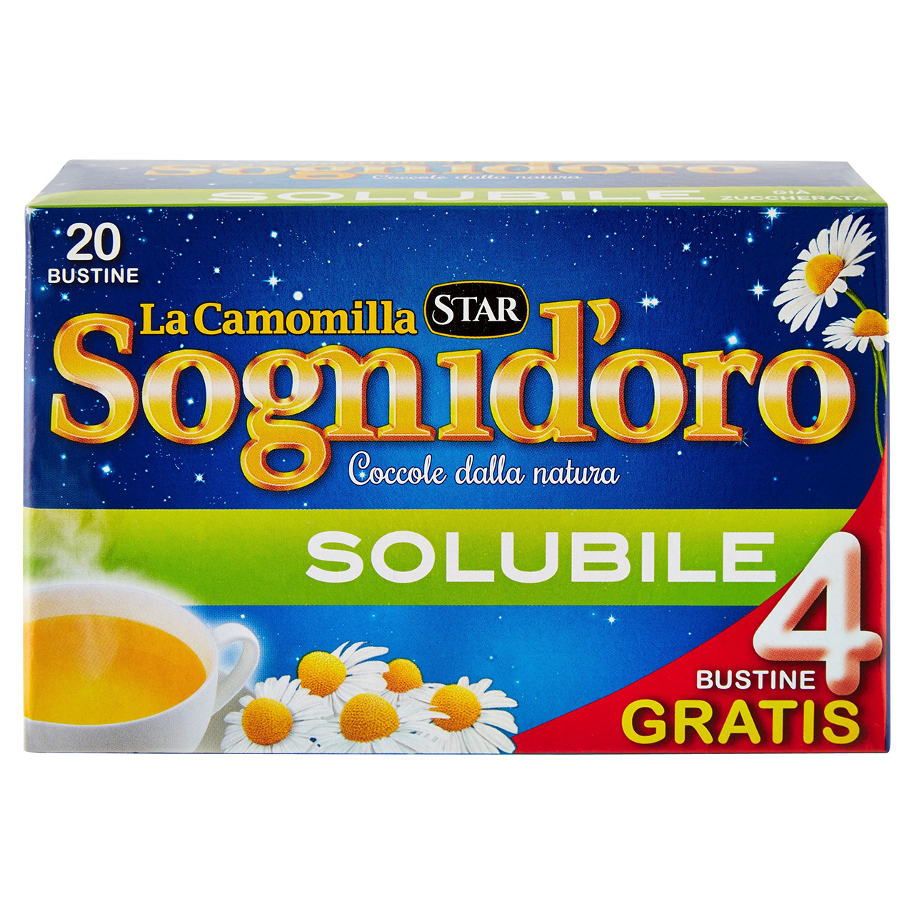 Sognid'oro La Camomilla Solubile 20 x 5 g