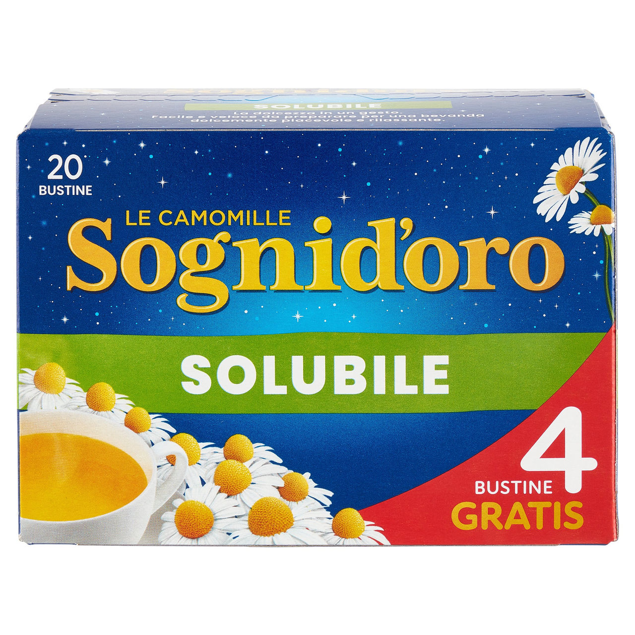 Sognid'oro le Camomille Solubile bustine 20 x 5 g