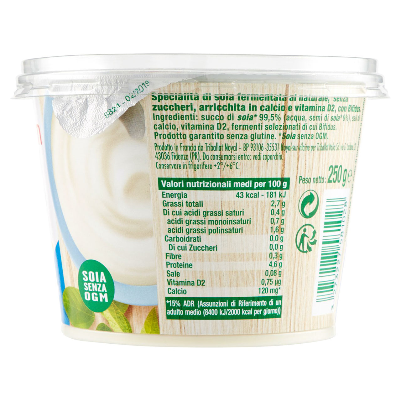 Sojasun Bifidus Bianco 250 g