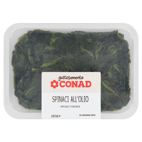 Spinaci all'Olio 280 g Gustosamente Conad