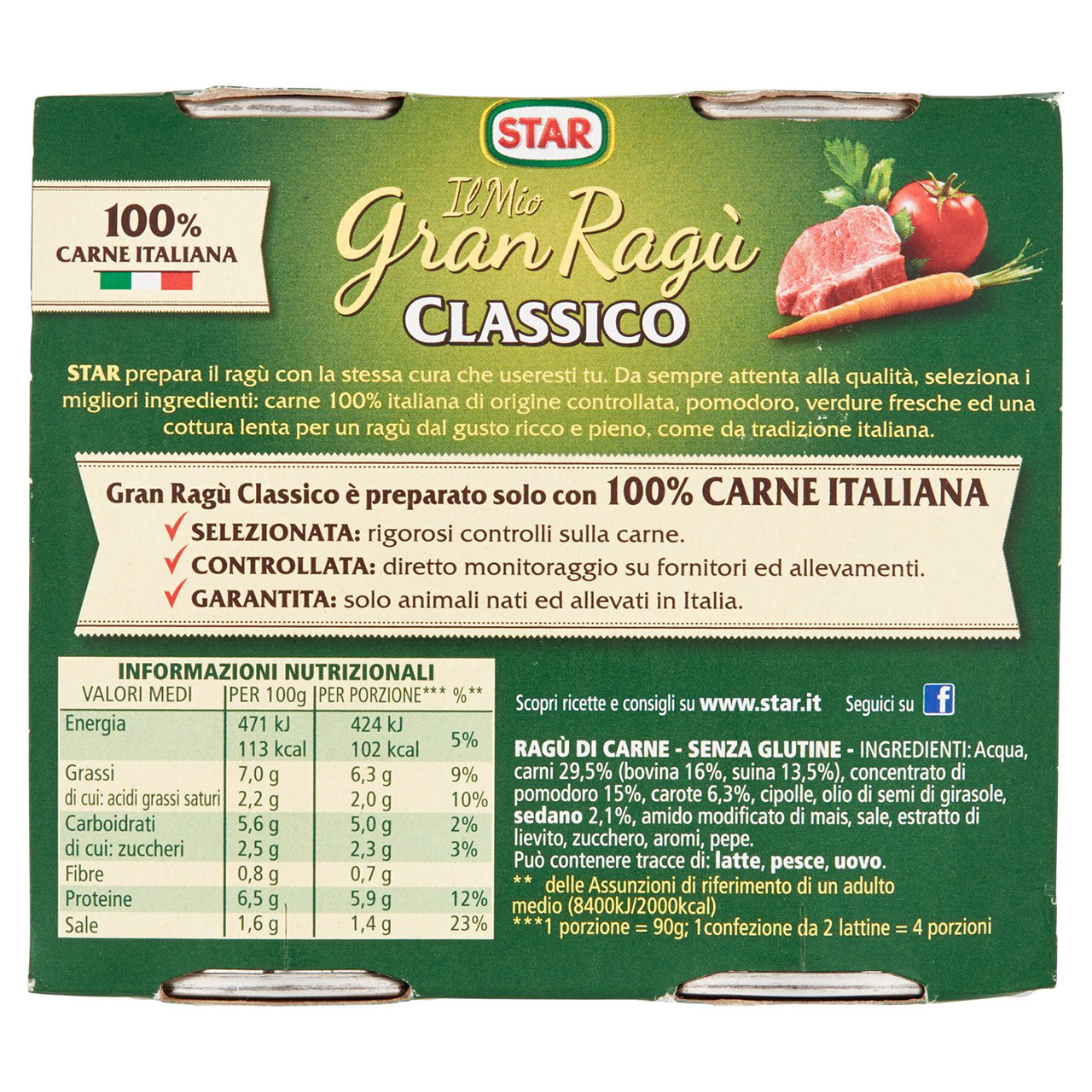 Star Il Mio Gran Ragù Classico 2 x 180 g