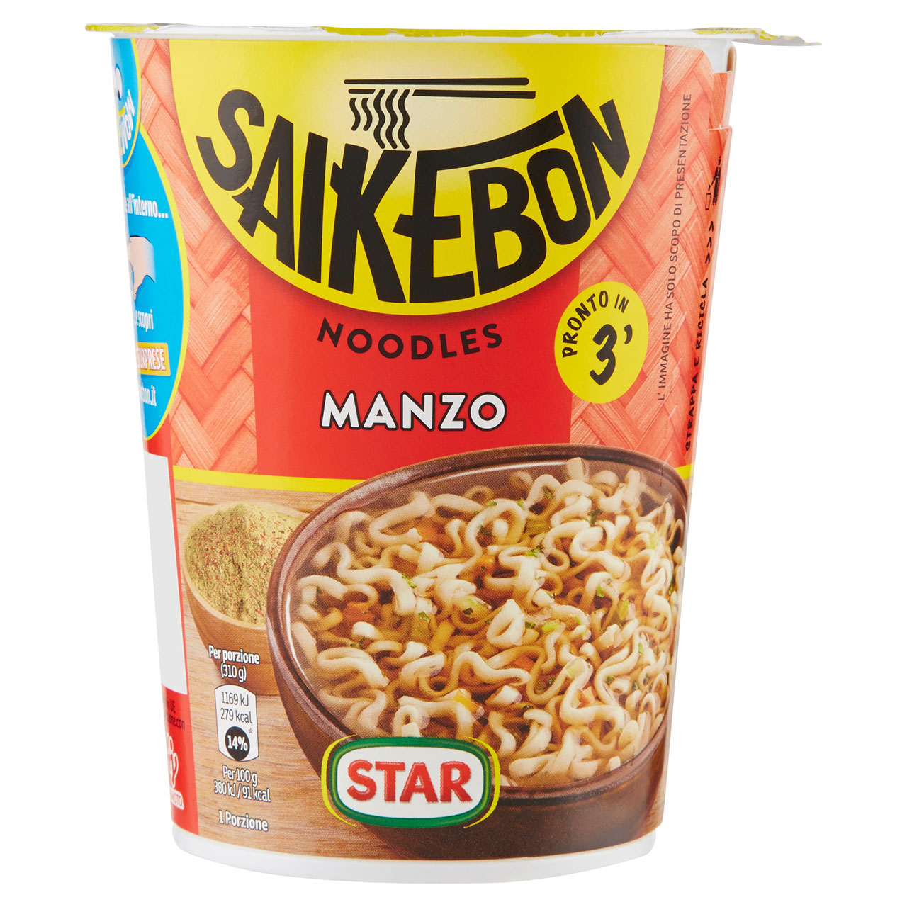 Star Saikebon Noodles al Manzo in vendita online