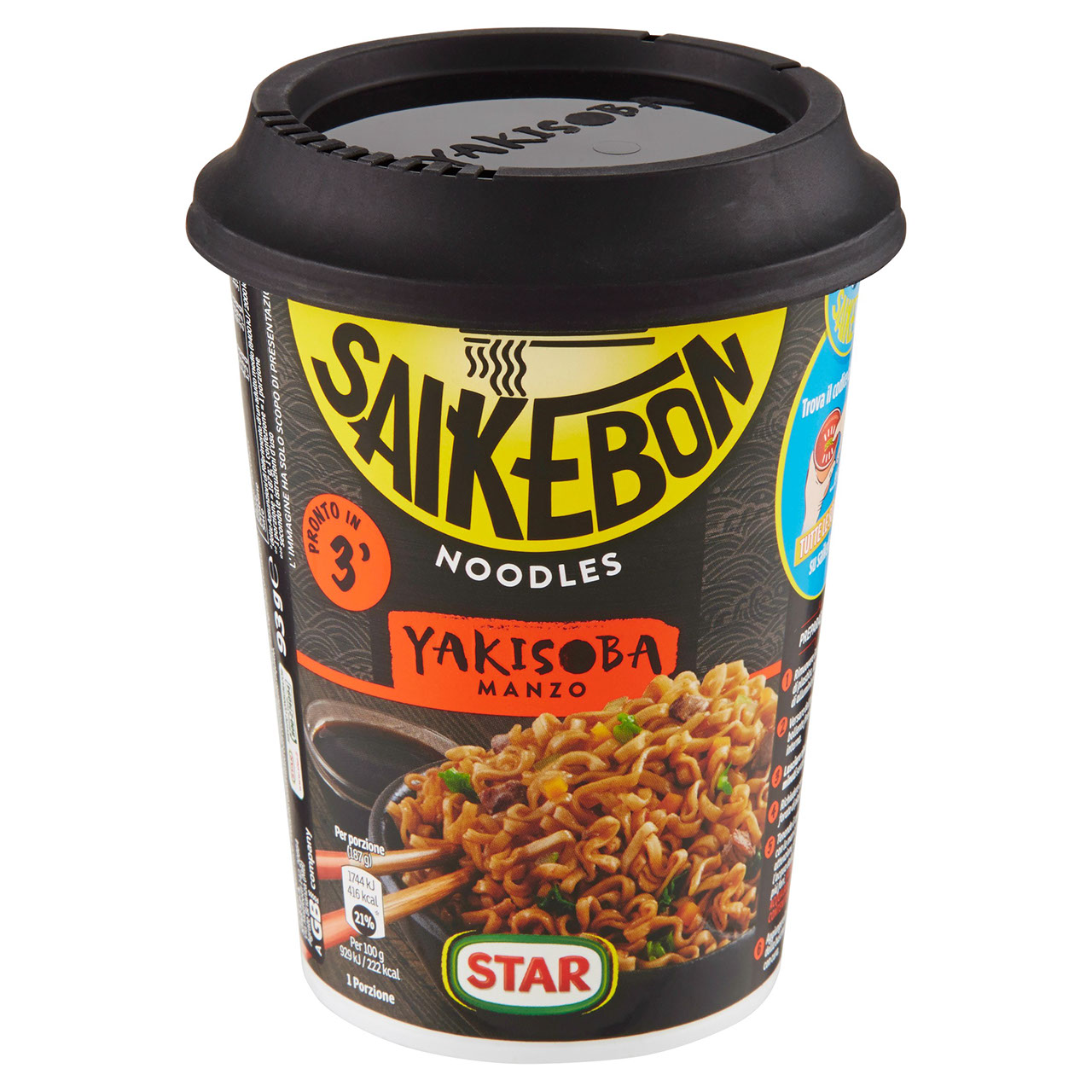 Star Saikebon Noodles Yakisoba Manzo 93 g