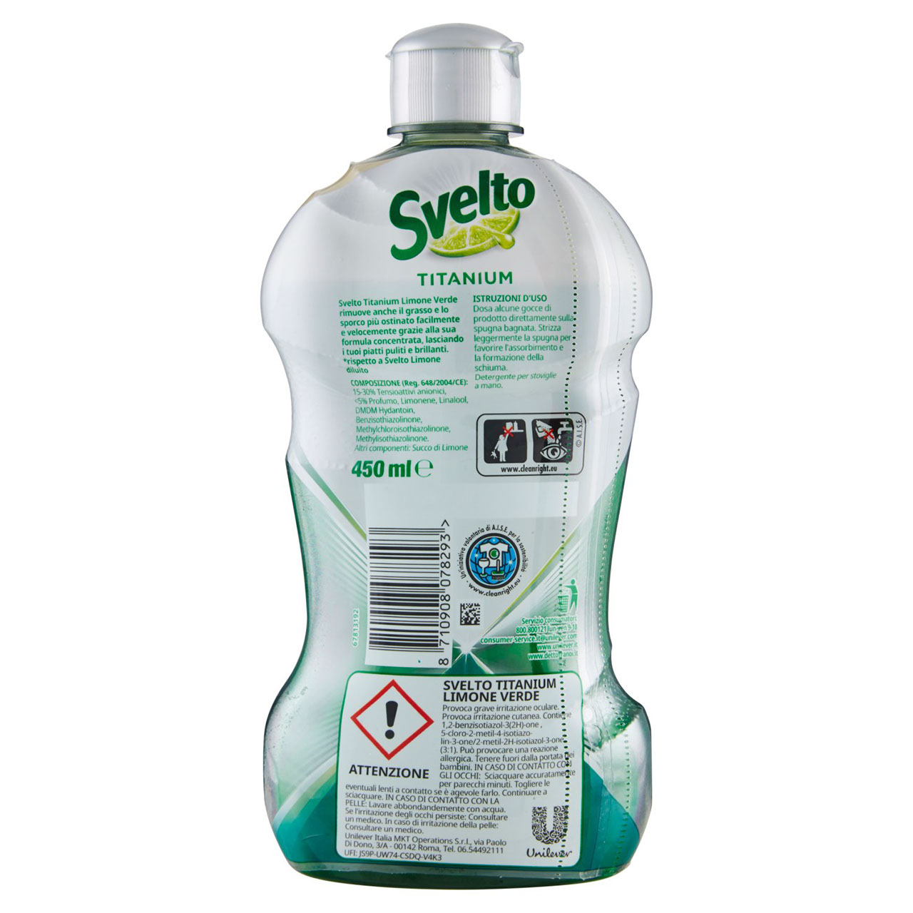 Svelto Titanium Concentrato Limone Verde 450 ml