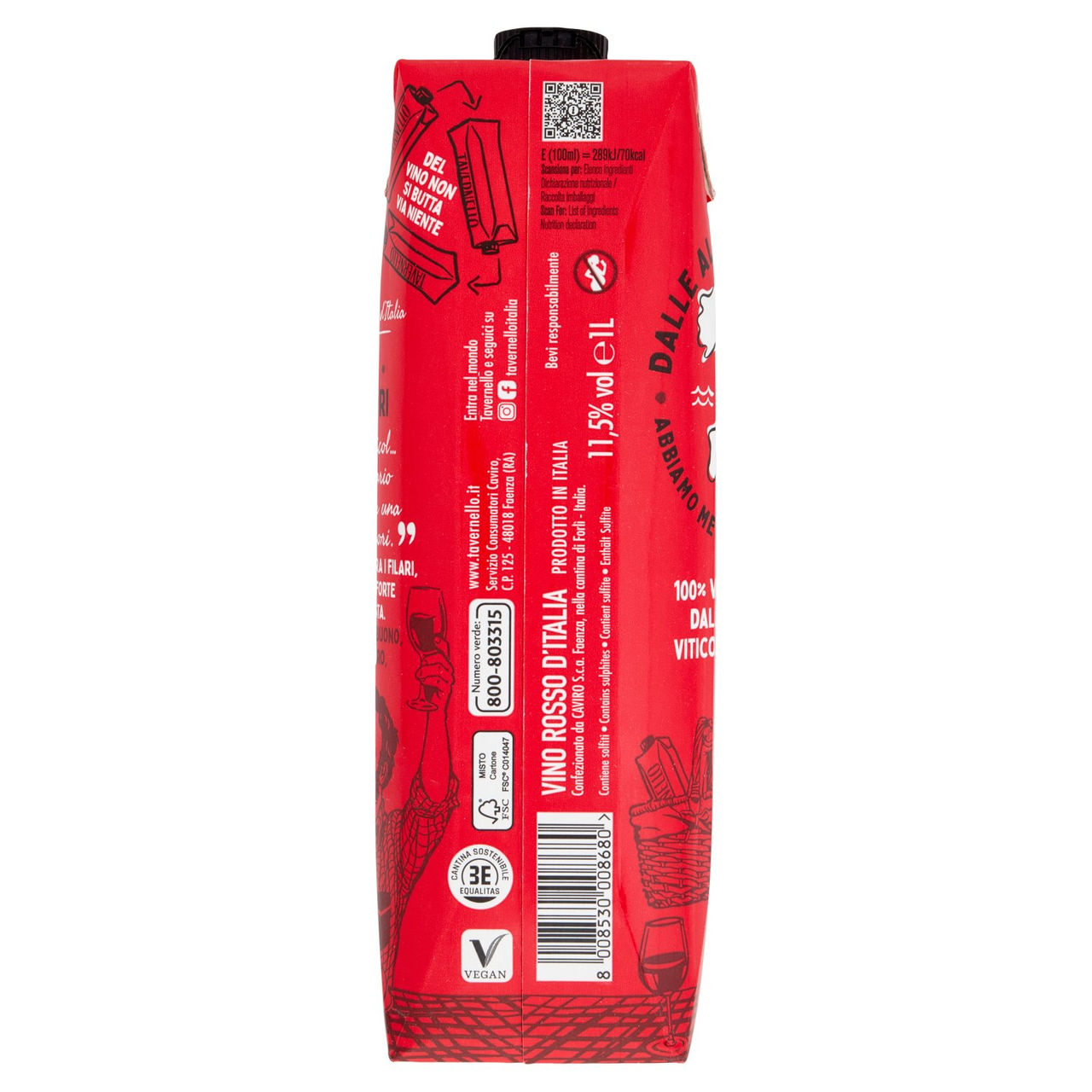 Tavernello Rosso d'Italia in vendita online