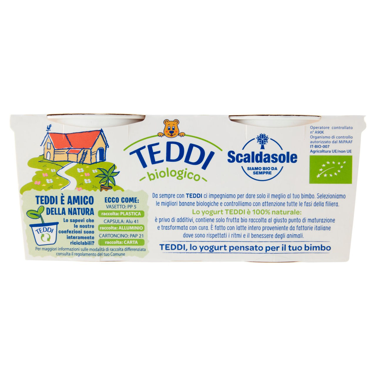 Teddi biologico Banana 2 x 115 g