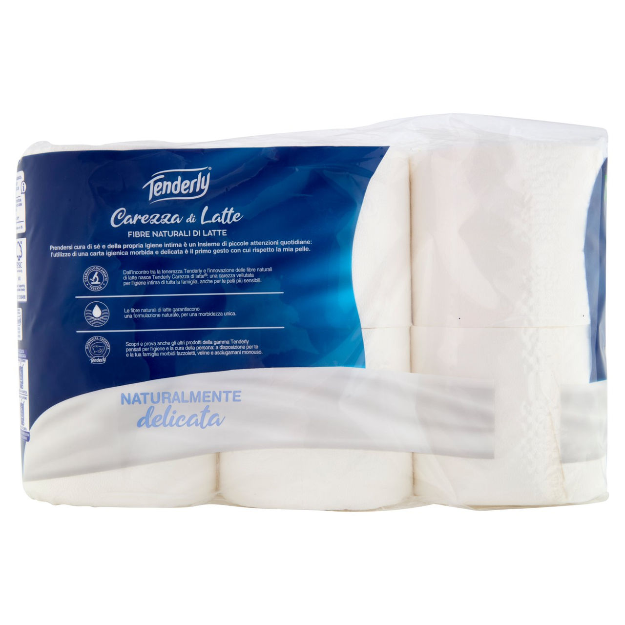 Tenderly Carezza di Latte Rotoli Vellutati 6 pz