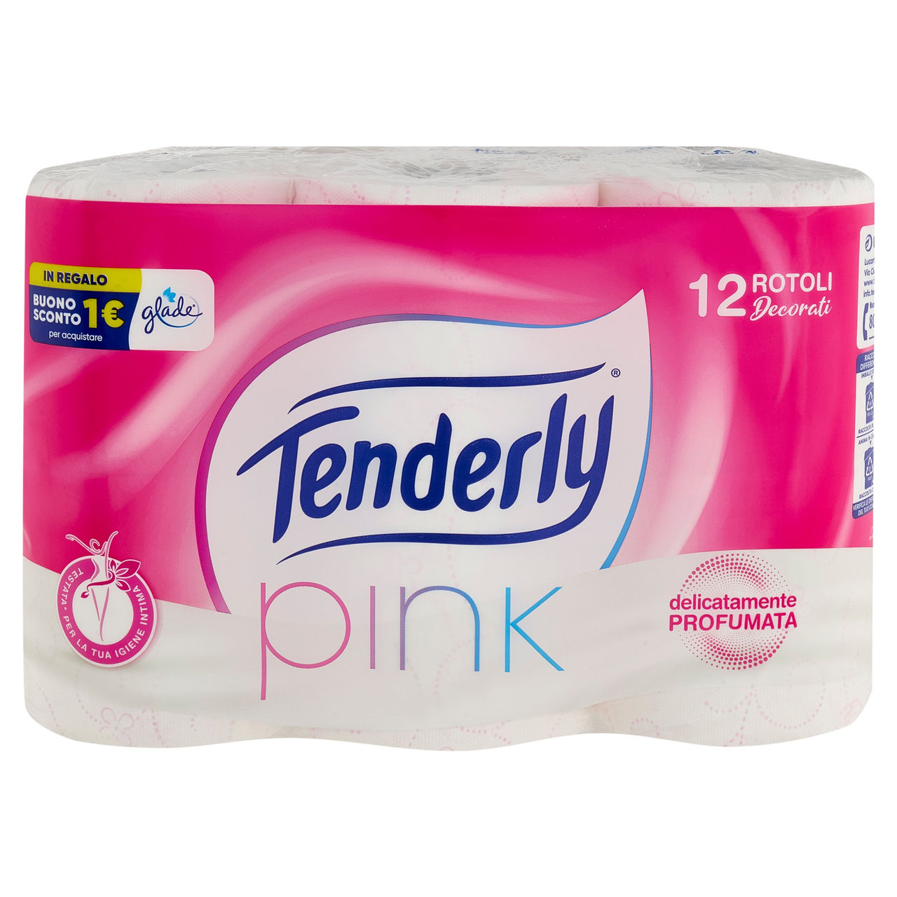 Tenderly pink Rotoli Decorati 12 pz