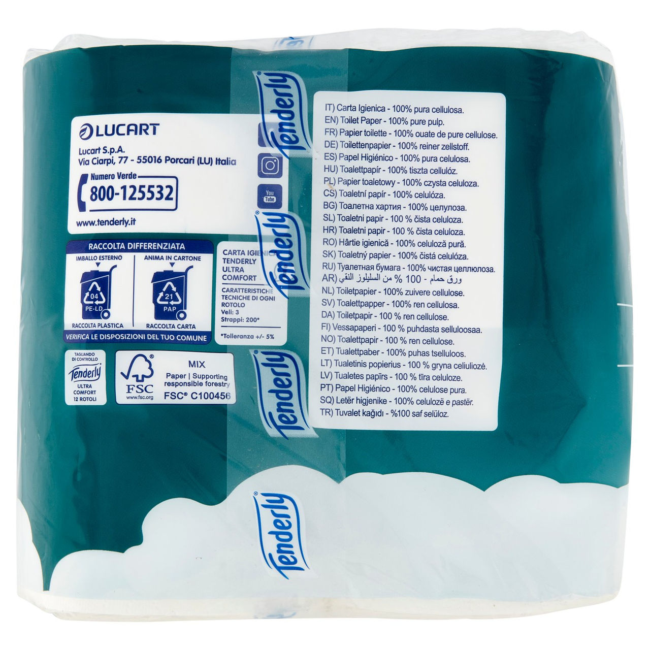 Tenderly Ultra Comfort Rotoli Morbidissimi 12 pz